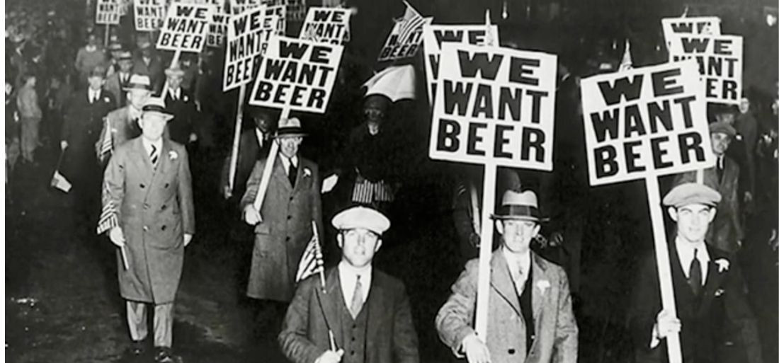 Amerikai alkohol tilalom elleni tüntetés