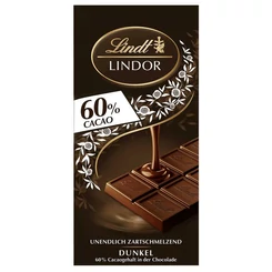 Lindt Lindor Dark 60%-os Táblás Töltött Étcsokoládé [100g]