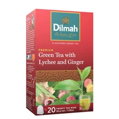 Dilmah Green Tea Licsivel és Gyömbérrel [20 Filter]