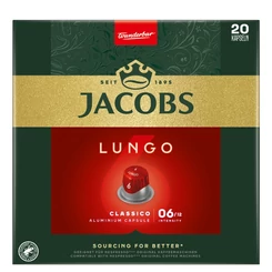 Jacobs Lungo 6 Classico Nespresso Kompatibilis Kávékapszula (20 db) [104g]