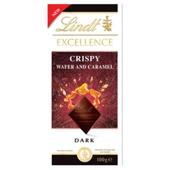 Lindt Excellence Crispy Wafer&amp;Caramel Étcsokoládé [100g]