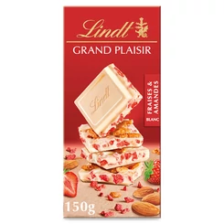 Lindt Grand Plaisir Strawberry Almond Fehércsokoládé [150g]  
