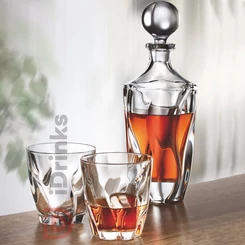 Crystalite Bohemia Barley Kristály Whisky Set [1 Dekanter + 6 Kristálypohár]