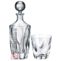 Crystalite Bohemia Barley Kristály Whisky Set [1 Dekanter + 6 Kristálypohár]