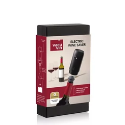 Vacu Vin Elektromos Vákuumpumpa Borzár - 2db dugóval (Fekete)