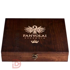 Panyolai Eszencia Exkluzív fadoboz 2 pohárral