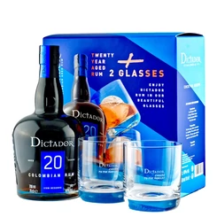 Dictador 20 Years Rum (DD+Pohár) [0,7L|40%]