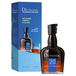 Dictador 20 Years Rum (DD+Pohár) [0,7L|40%]