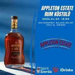 2026.04.29. 18:00 - Spirit Szerda - Appleton Estate Rum Kóstoló