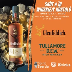 2026.05.13. 18:00 - Spirit Szerda - Ír &amp; Skót Whisk(e)y Kóstoló