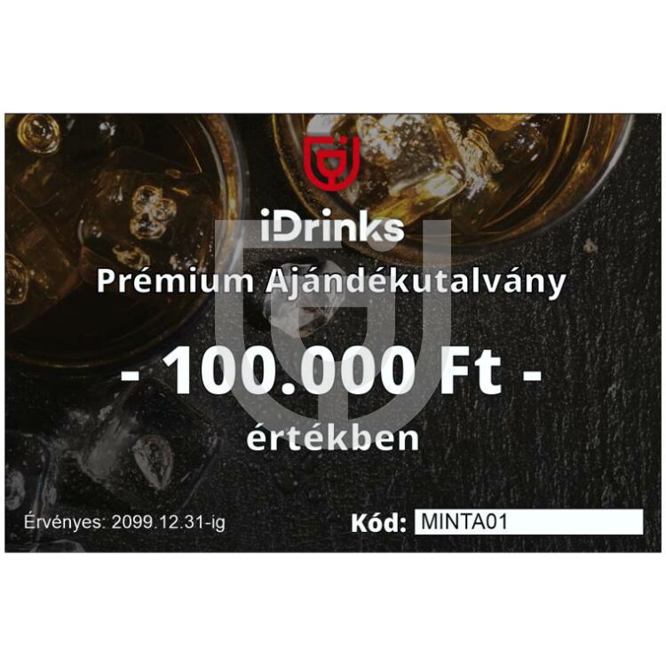 100.000 Ft-os iDrinks Prémium Ajándékutalvány