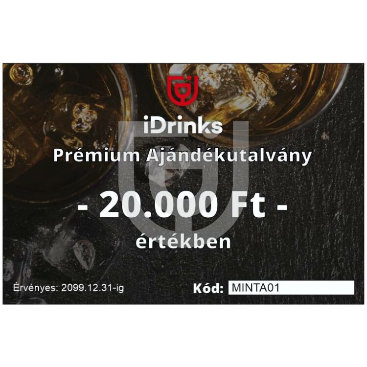 20.000 Ft-os iDrinks Prémium Ajándékutalvány