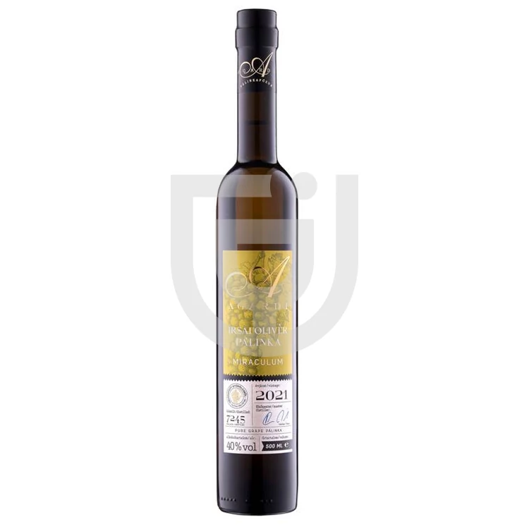 Agárdi Miraculum Irsai Olivér Szőlő Pálinka [0,5L|40%]