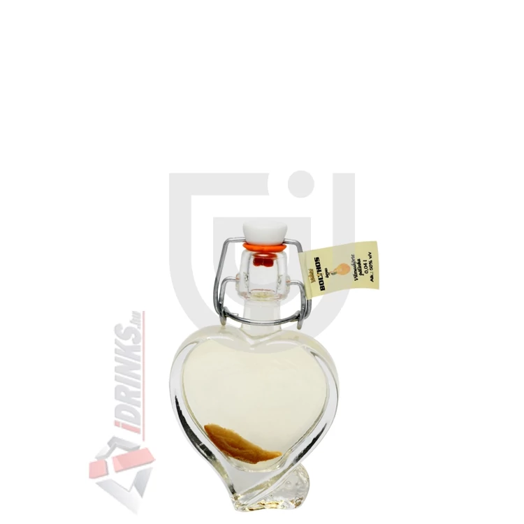 Bolyhos Ágyas Vilmoskörte Pálinka (Szív alakú csatos üveg) [0,04L|50%]