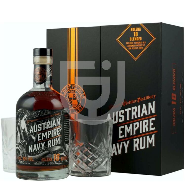 Austrian Empire Solera 18 Years Navy Rum (DD+Pohár) [0,7L|40%]