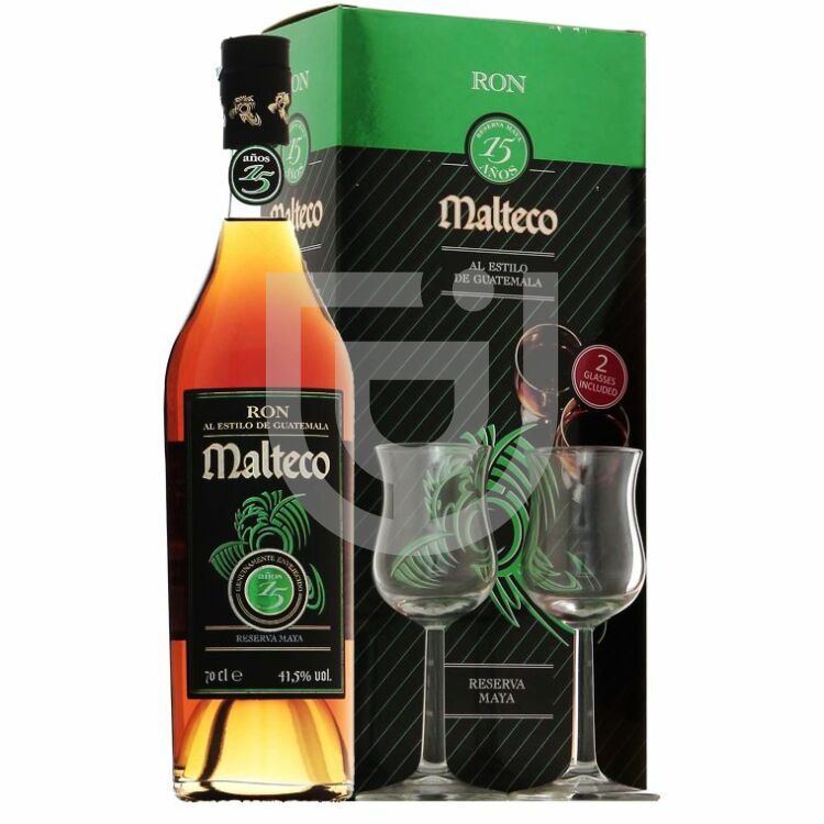Malteco 15 Years Rum (DD+2 Pohár) [0,7L|40%]