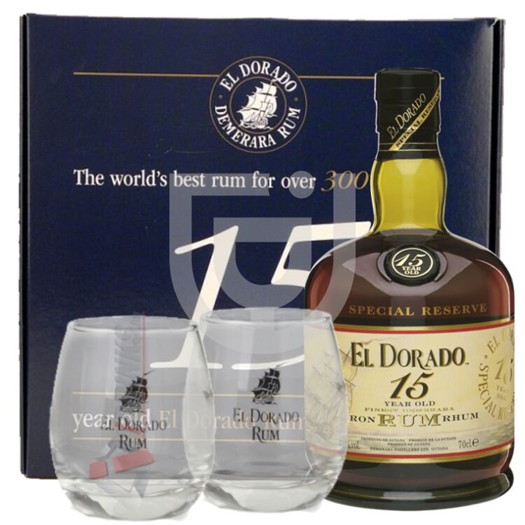 El Dorado 15 Years Rum (DD + 2 Pohár) [0,7L|43%]