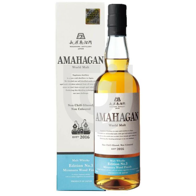 Amahagan No. 3 Mizunara Cask Finish Whisky [0,7L|47%]