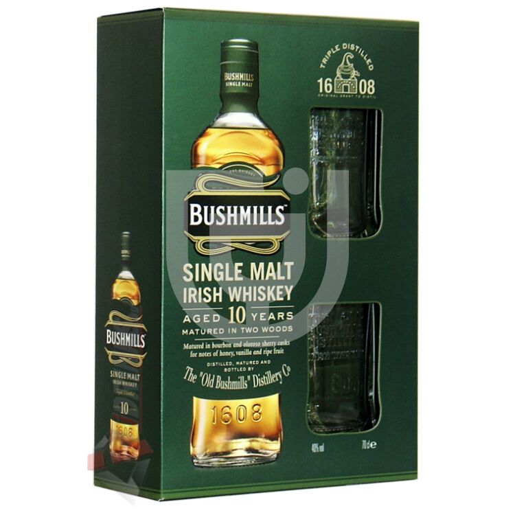 Bushmills 10 Years Whiskey (DD+2 Pohár) [0,7L|40%]