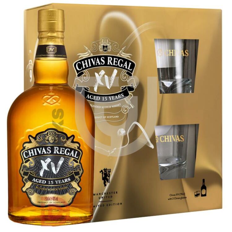 Chivas Regal XV 15 Years Whisky (DD+2 Pohár) [0,7L|40%]