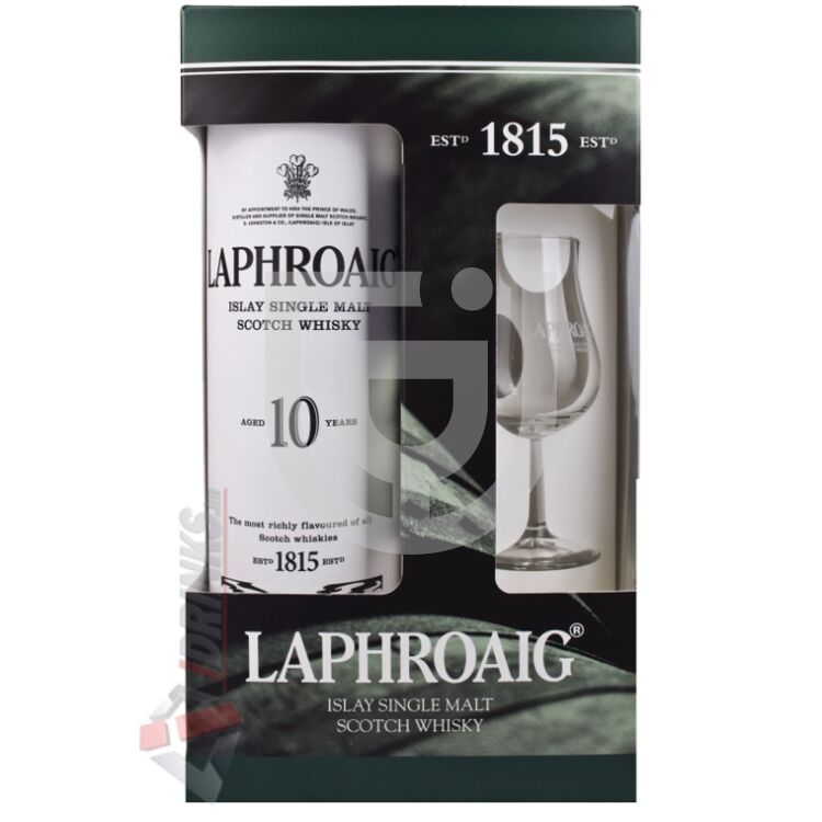 Laphroaig 10 Years Whisky (DD+Pohár)  [0,7L|40%]