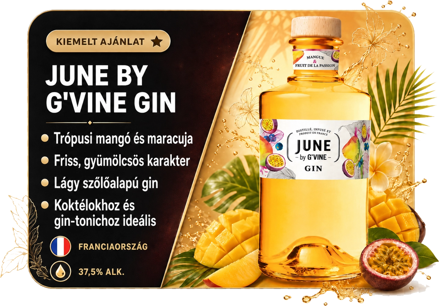 June by G'Vine Mango & Passion Gin [0,7L|37,5%]
